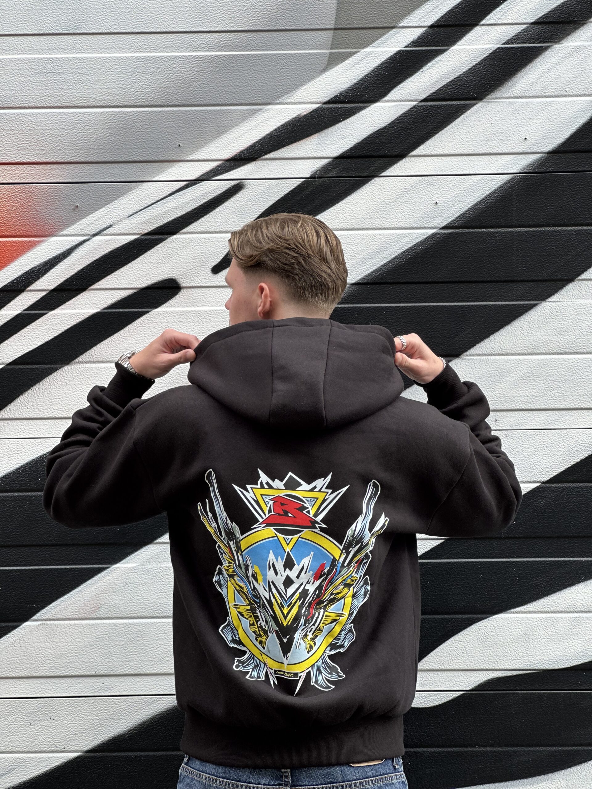 Zoodie van BRIDGE clothing, zwart vest met rits in maat M, L en XL